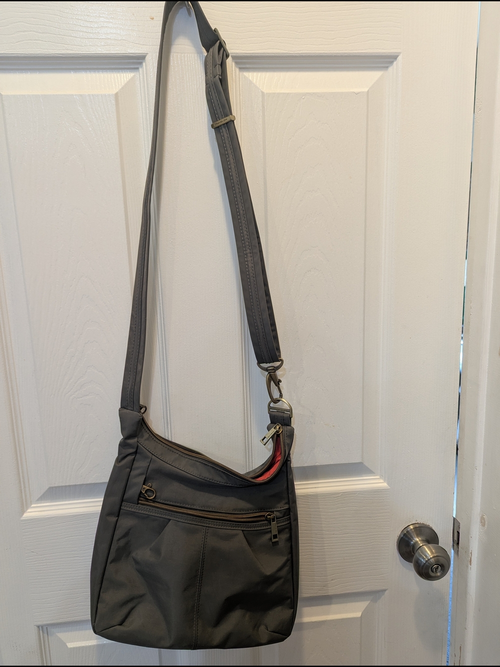 Travelon Crossbody Sling Bag - Taupe